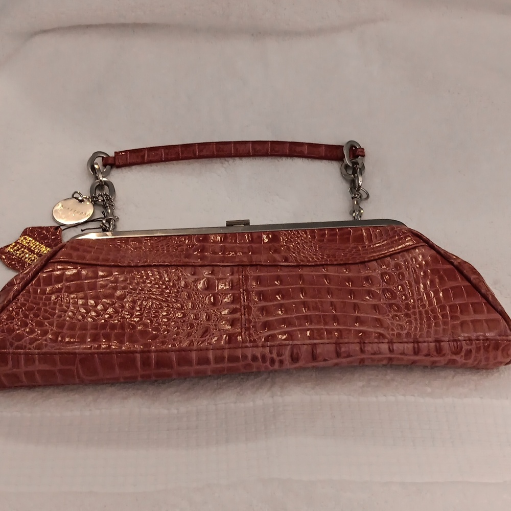 Leather  Croc Apostrophe Tote